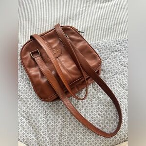 Vintage Brown Leather American Angel Bag